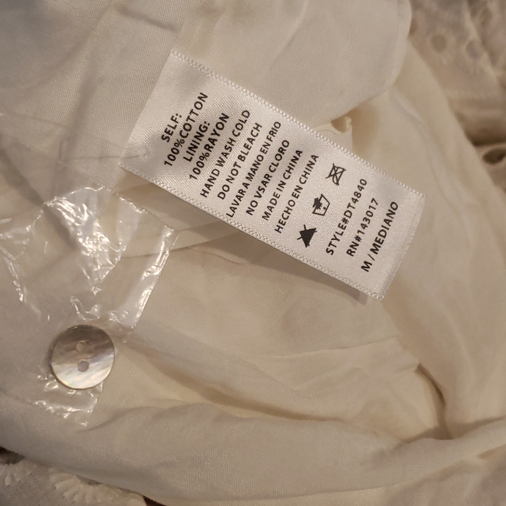 Pinkblush white scalloped maternity dress - Picture 6 of 9